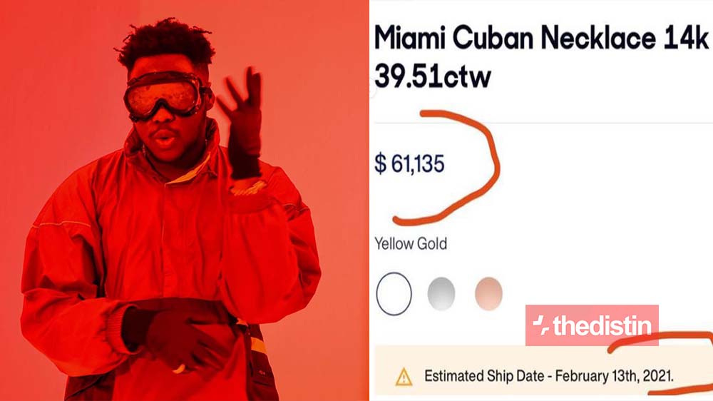 Medikal Buys Cuban Necklace Worth $61K, Ghanaians React As They Compare Him To Sarkodie | Screenshots