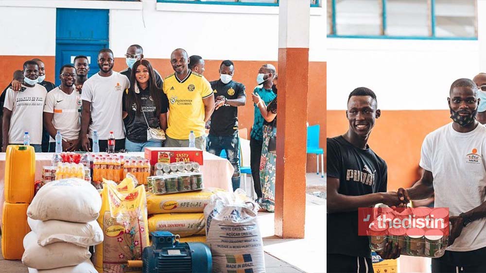 Blackstar Player Jonathan Mensah Donates Foodstuffs & Other Items To Dzorwulu Special School (Photos)