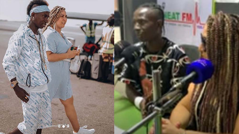 I love Patapaa’s D**k And How He Respects Me - Wife of Patapaa Say As They kiss On Neat FM (Video)