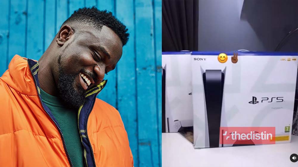 Sarkodie Flaunts His New PS5 On Social Media (Video)