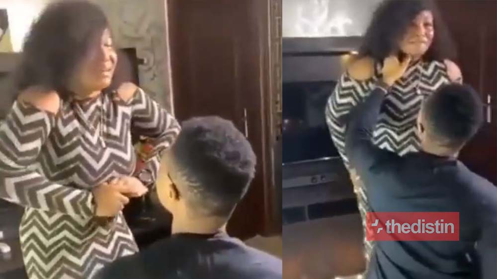 Beautiful Lady Cries Uncontrollably As Her Boyfriend Proposes To Her In A Romantic Way (Video)