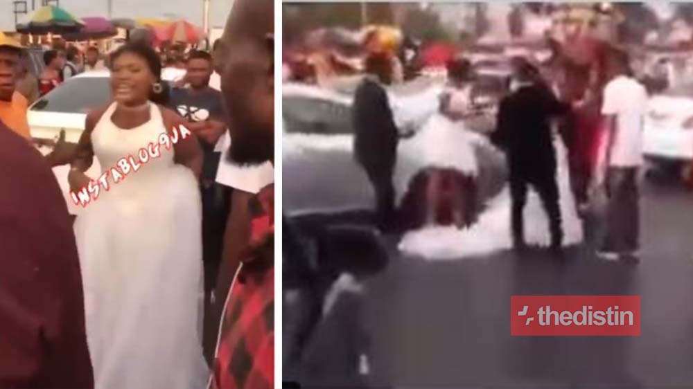 Bride Finds Out Her Husband To Be Is 'Chopping' Her Chief Bride's Maid On Their Wedding Day At Port Harcourt (Video)