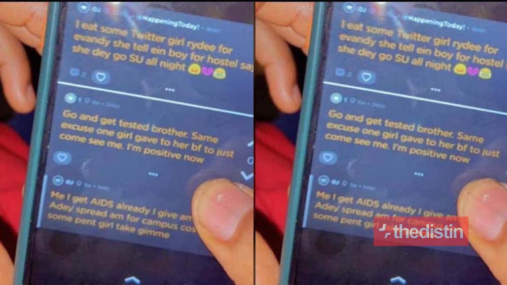 Leaked Chat: Wicked Young Man Who Has AIDS Vows To Spread It On Legon Campus | Screenshot