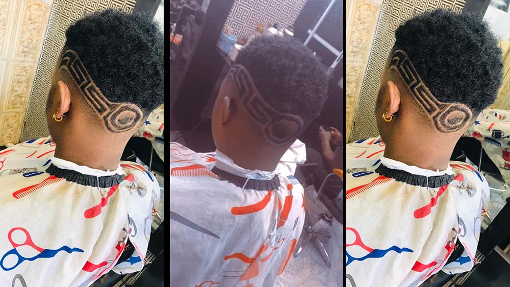 Young Barber Who Got Arrested For Giving Two Of His Muslim Customers A Worldly Haircut With Designs Narrates What Happened (Photos)