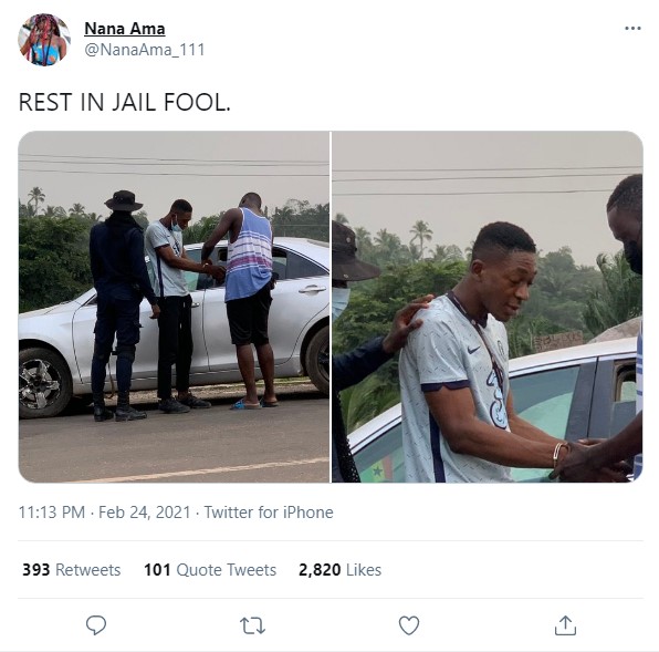 Police Arrests Nana Essel, The Upcoming Musician Who Duped His Girlfriend Of Ghc10k To Shoot Music Video | Photos