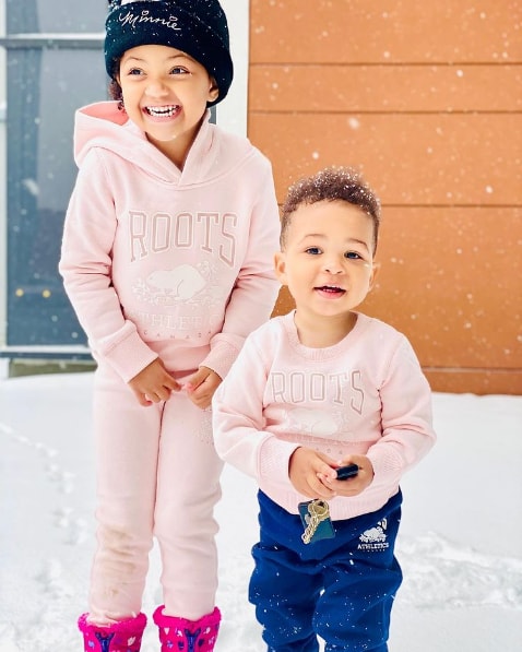 kafui Danku's kids, Baby Lorde and Titan Causes confusion on social media with these Cute pictures. 2
