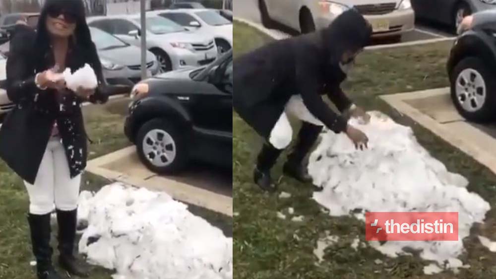 See This Woman's Reaction After Seeing Snow For The First In America (Video)