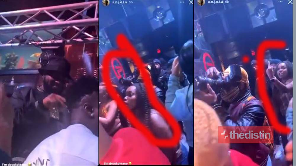 See How Davido Replied This Lady After Insulting Him While Performing "Skelewu" At A Club In US (Video)
