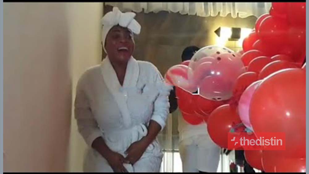 See How Friends Of Moesha Boduong Surprised Her In Her Mansion On Her Birthday (Video)