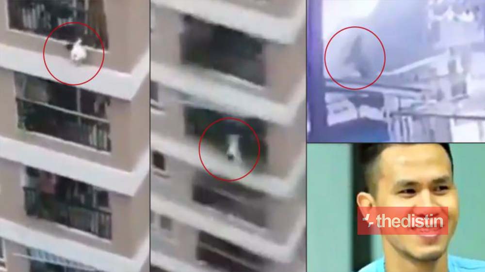 Delivery Guy Saves The Life Of A Toddler Who Fell From 12th Storey Balcony (Video)