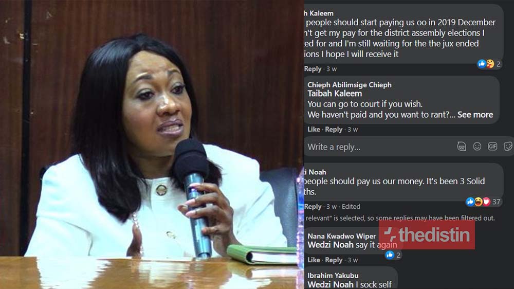 2020 Election Officials Call Out Jane Mensa Over Non-payment Of Allowance After 3 months | Screenshots