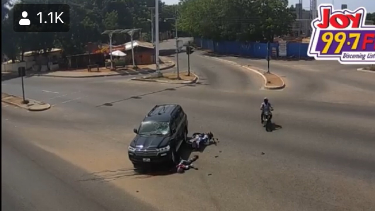 Video of a live accident in Accra.