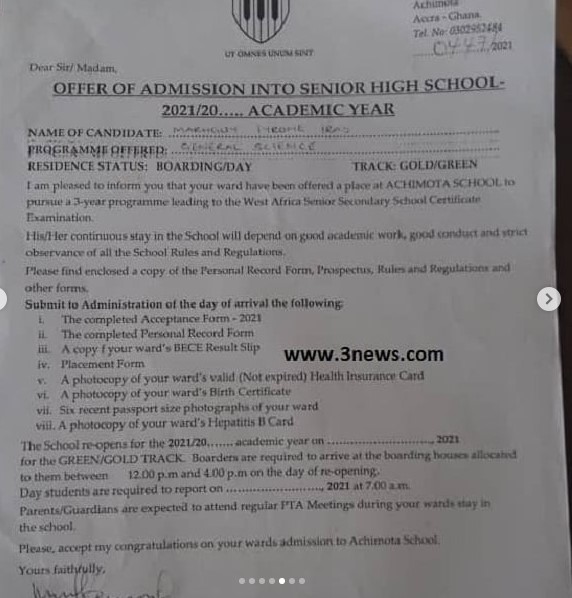 Tyrone Marghuy, the famous ‘Achimota' Rasta student, shows off his BECE raw scores and other certificates | Photos 6