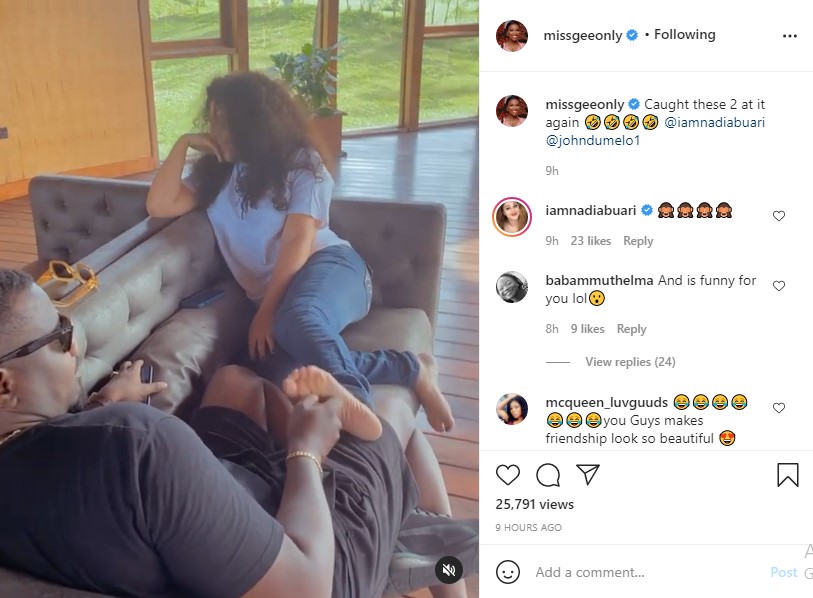 John Dumelo's Wife Catches Him 'Chopping Love' With Nadia Buari - Watch Video To See Her Reaction
