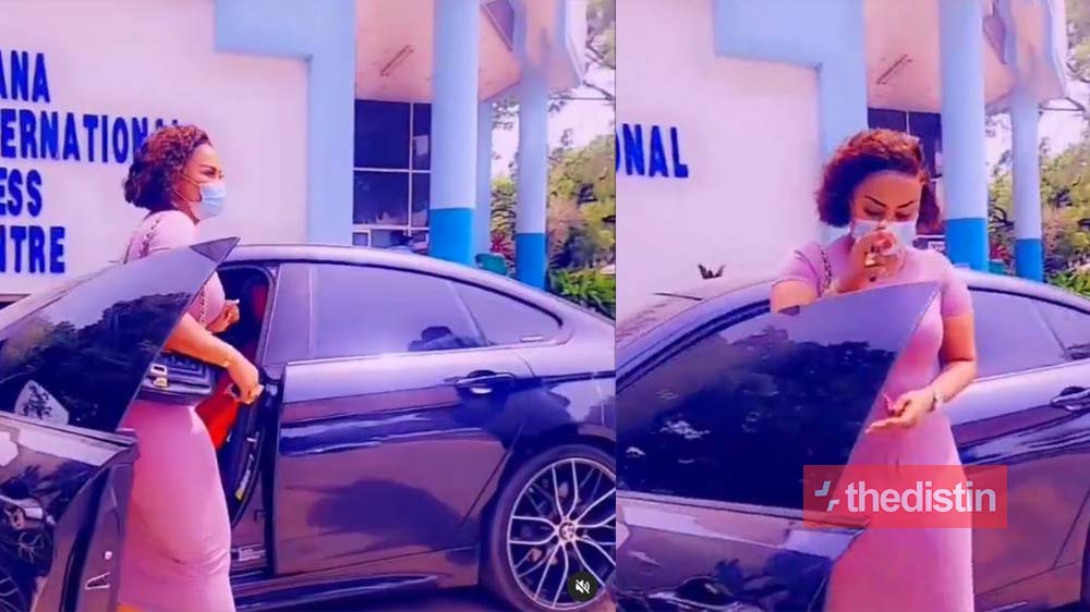 Nana Ama McBrown Shows Off Her New BMW In New Video As She Goes For Her COVID-19 Vaccine Jab (Video)
