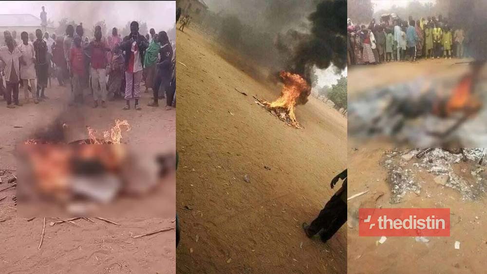 Angry Nigerians Set Water Vendor On Fire For Insulting Prophet Muhammad (Photos)