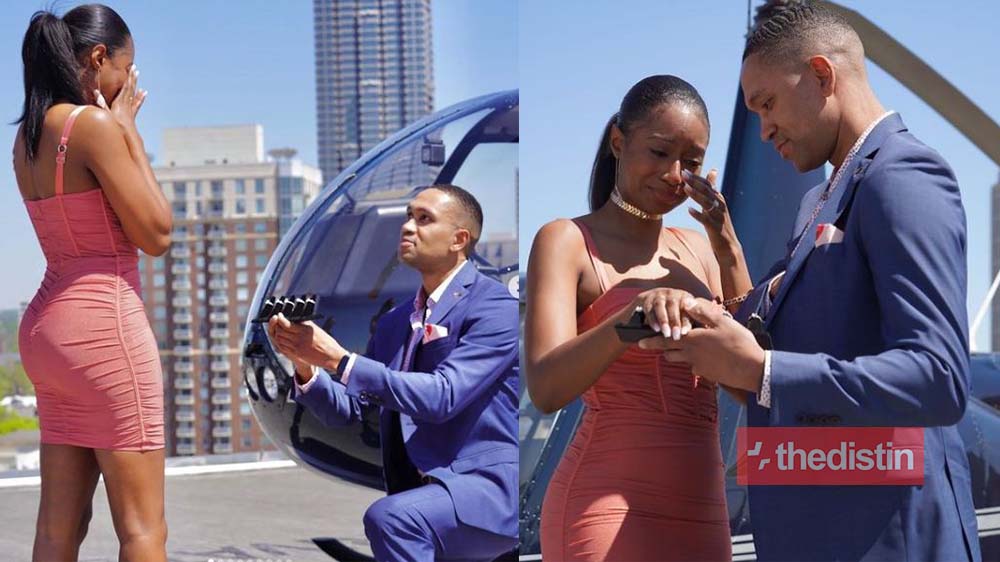 Money Is Sweet: Man Proposes To His Girlfriend With 5 Different Diamond Rings, Ask Her To Choose One (Photos)