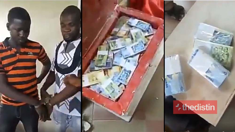 Just In: Another Sika Gari Mallams Busted By Police, See The Fake Monies They've Been Using To Deceive People (Video)