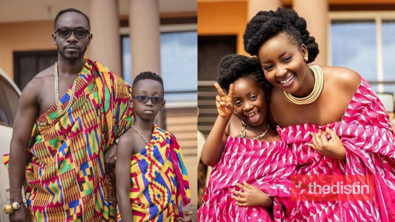 Okyeame Kwame's Wife And Their Two Kids