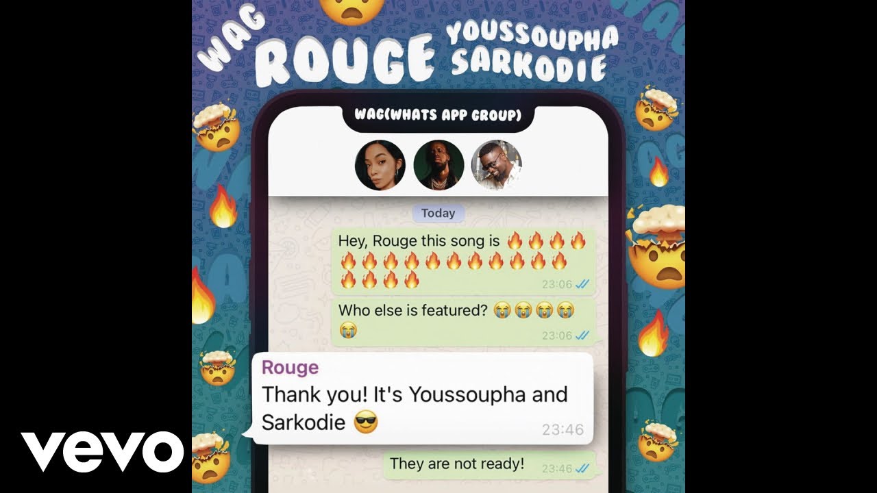 Rouge "W.A.G" Ft Sarkodie & Youssoupha | Listen And Download Mp3