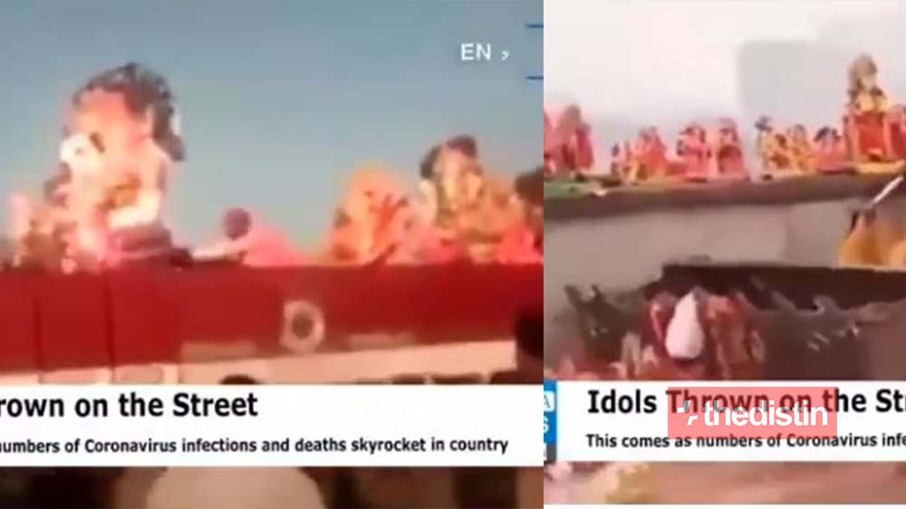 Over 1,000 Angry Indians Throw Out Their gods As COVID-19 Cases Keep Increasing After All The Sacrifices They Made For Protection (Video)