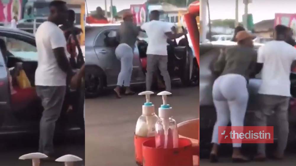 Lady Disgraces Side Chic After She Caught Her Chilling In Public With Her Boyfriend (Video)