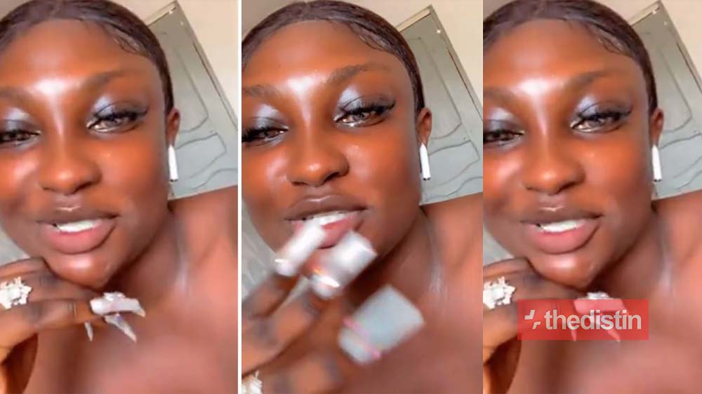"i take my tw3 to the washing bay" – Abena Moet Replies Fans Asking Her How She Cleans Her Private Part With Her Long Nails (Video)
