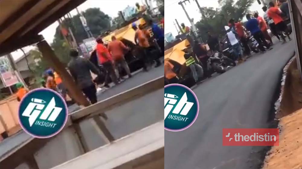 Shatta Wale Allegedly Sends Nima Boys To Beat Road Constructors For Preventing Him From Using The Road (Video)