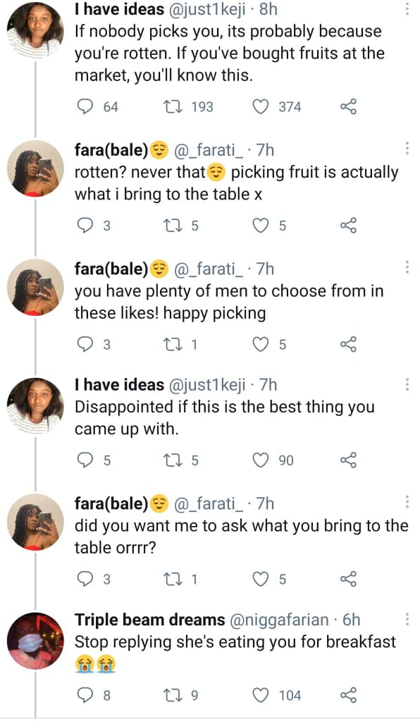 Seem blush fall back Moment Two Ladies Clashed Aggressively On Twitter Over The Meaning Of ''  What You Bringing To The Table'' In A Relationship – Thedistin