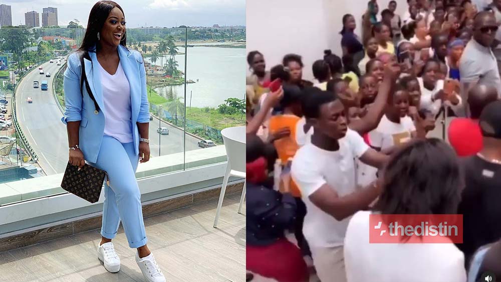 See How Jackie Appiah Brought A Whole Shopping Mall To A Halt As Shoppers Take Pictures Of Her (Video)