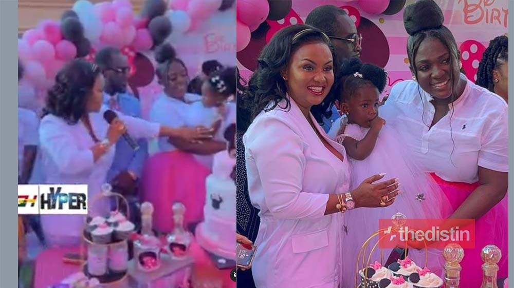 Nana Ama Mcbrown Gifts Tracey Boakye's Daughter Expensive Present At Her 1 Year Birthday Celebration (Video)