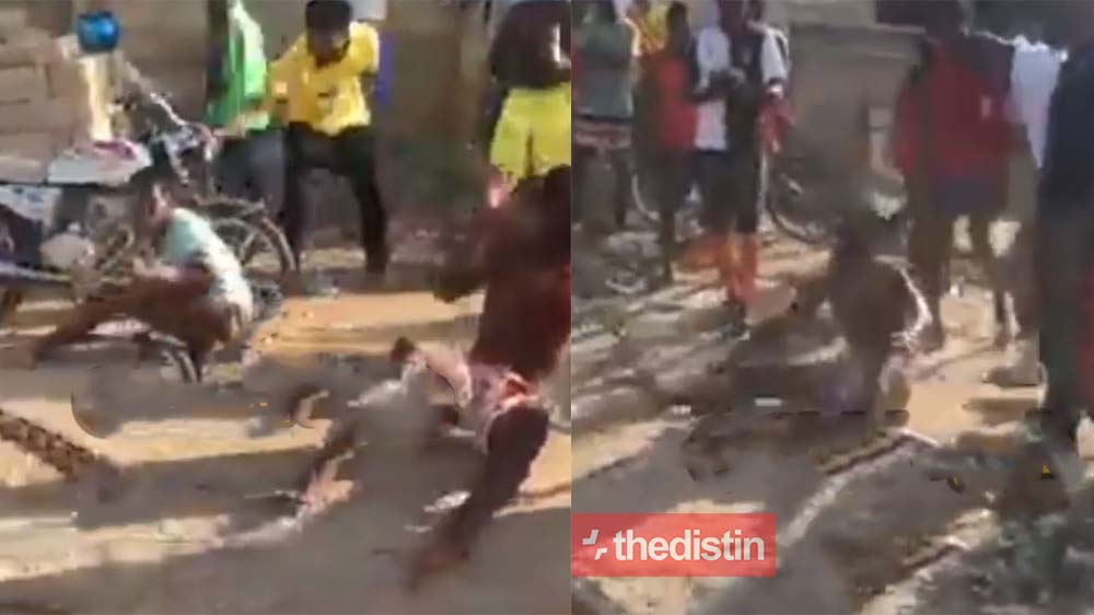 Youth Of Dansoman Mercilessly Beat Up Thieves After A Failed Robbery | Video