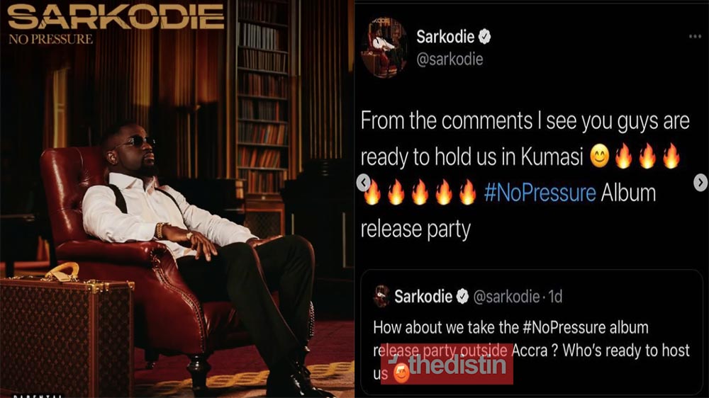 Sarkodie To Host His "No Pressure" Album Release In Kumasi (Photos)