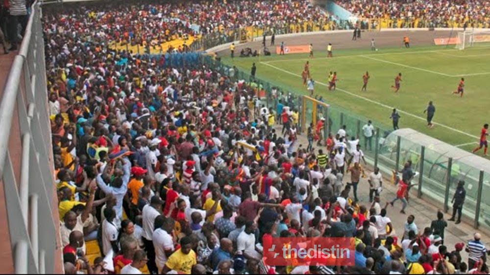 Just In: Gun Shot At The Gate Of Accra Sports Stadium After Hearts Of Oak Scored Kotoko 1-0 (Video)