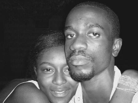 old photo of Sarkodie and his wife
