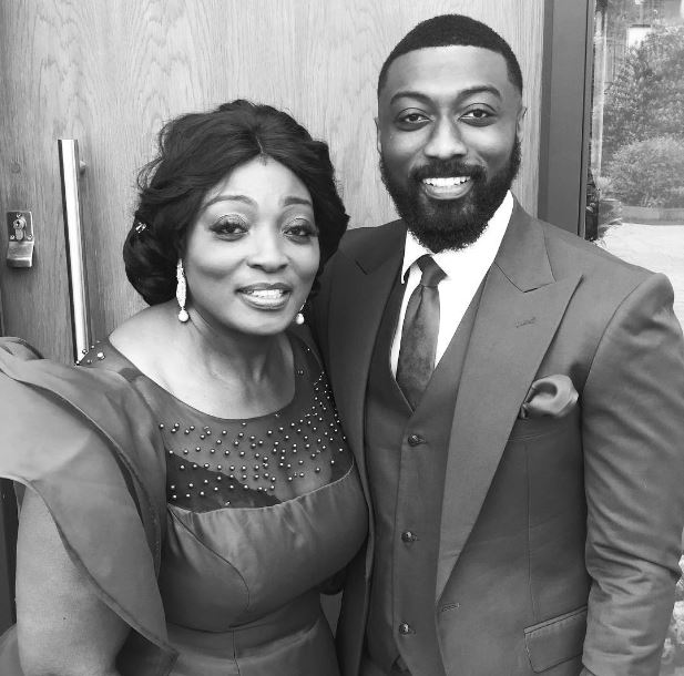 Kojo Jones pictured with his mother, Rev. Dr. Gifty Lamptey.
