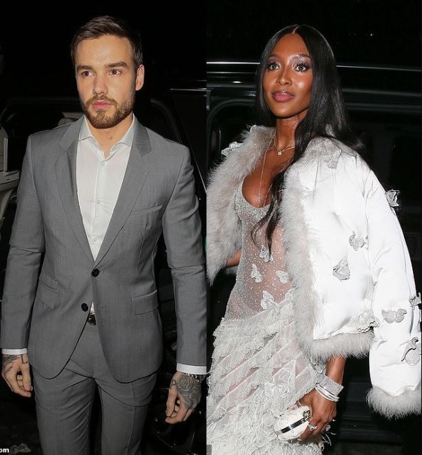 Naomi Campbell, 48, and 'new flame' Liam Payne, 25 attend Vogue BAFTA party amidst romance rumours (Photos)
