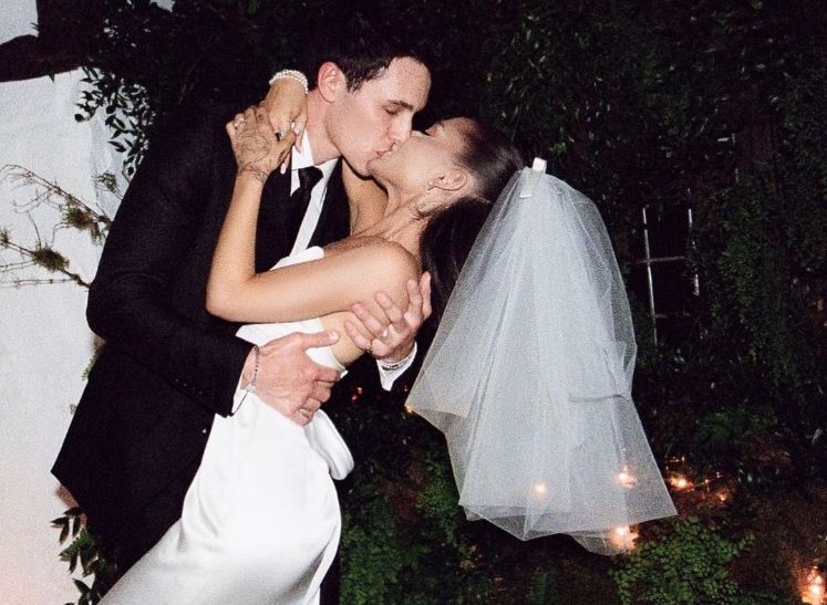 Ariana Grande and Dalton Gomez walked down the aisle at the singer's Montecito house