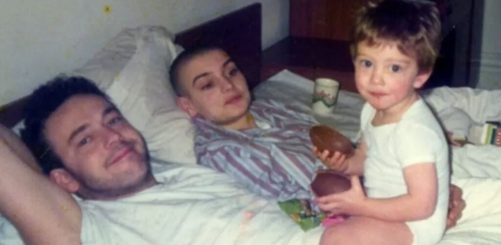 Sinead O'Connor with her ex-husband John Reynolds and their son Jake