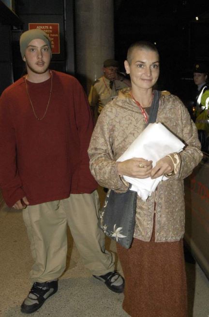 Sinead O'Connor with her son Jake Reynolds. Image Source: Getty
