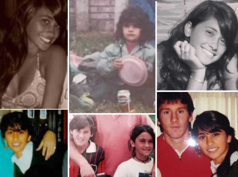 Old pictures of Leo Messi and his wife young
