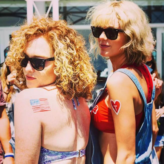Taylor Swift and Abigail Anderson