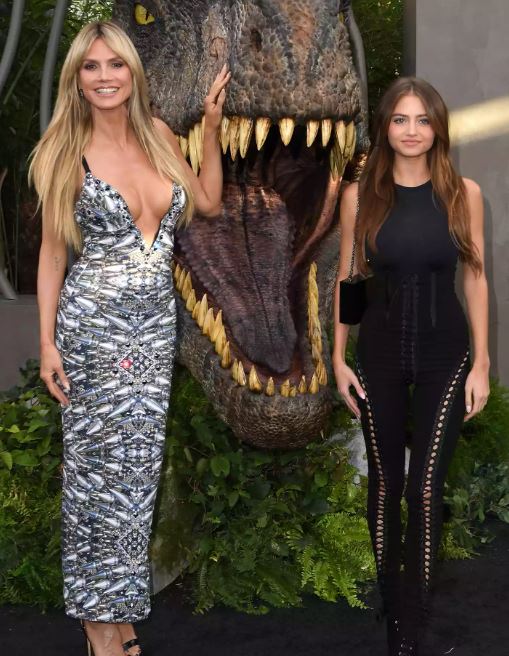 Heidi Klum, Leni Olumi Klum arrives at the Los Angeles Premiere Of Universal Pictures "Jurassic World Dominion" on June 06, 2022 in Hollywood, California