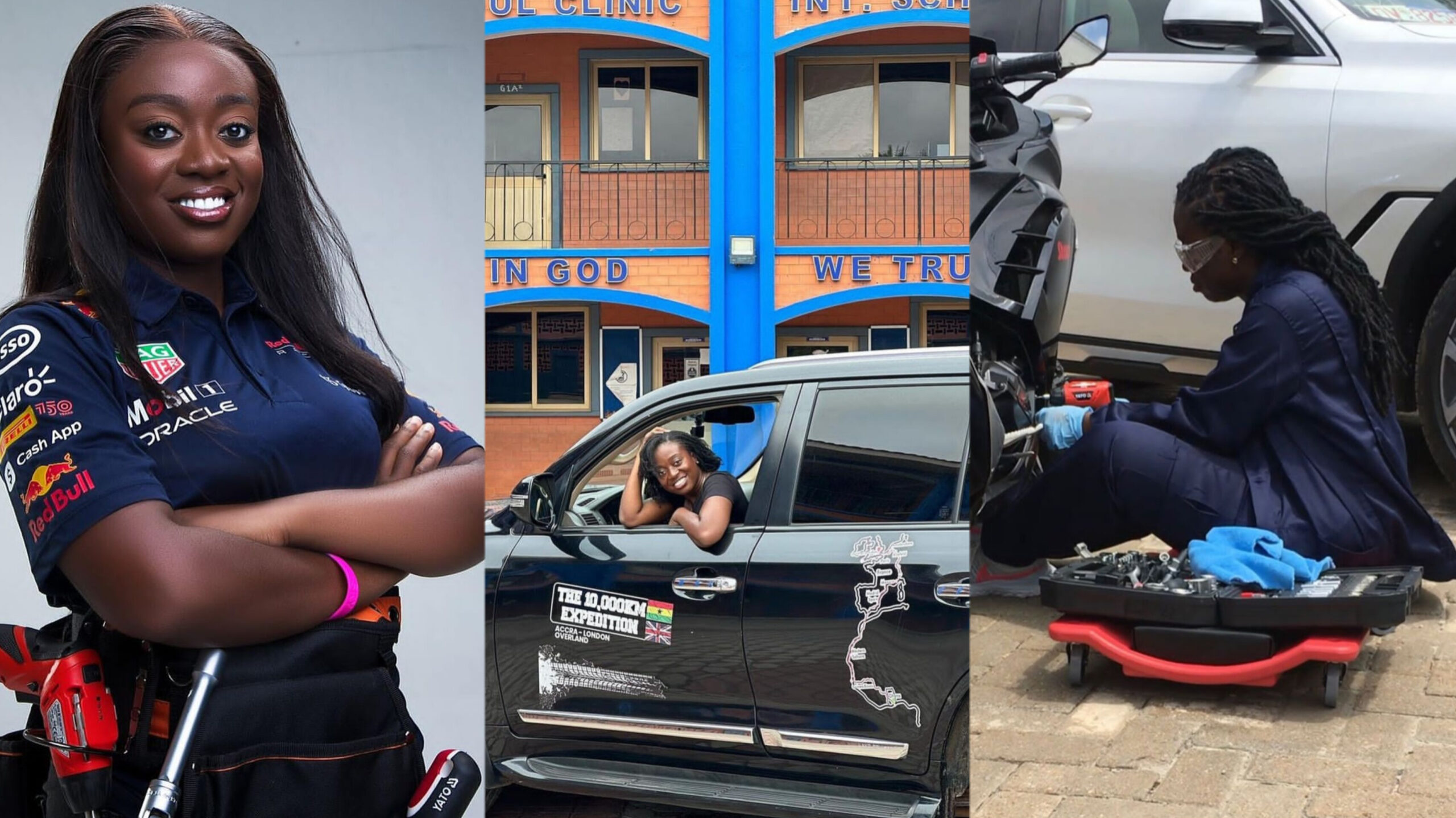 Nana Afua Serwaa Adusei 5 Fun Facts About The Only Female Who Embarked On The 10,000Km Accra To London Road Trip