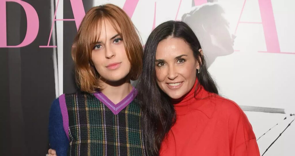 Tallulah Belle Willis (L) and Demi Moore attend Glenda Bailey's Book Launch Celebration at Eric Buterbaugh Los Angeles on June 8, 2017 in Los Angeles, California. Image Source: MATT WINKELMEYER/GETTY