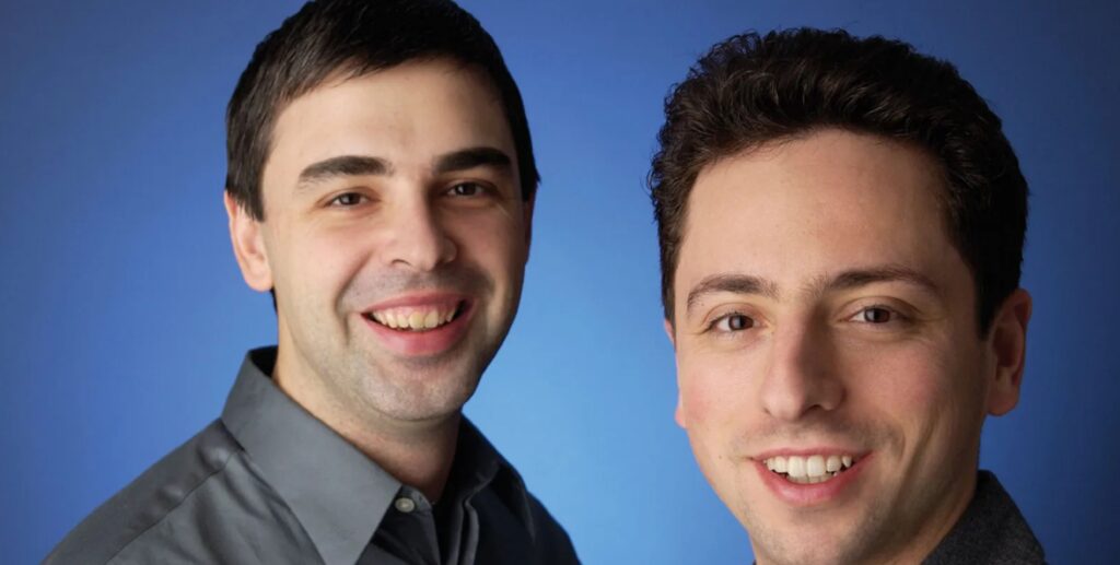 Google founders are Larry Page and Sergey Brin. Image Source: Getty
