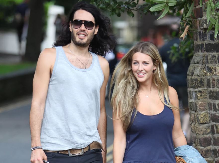 Russell Brand is currently 48 years old and Laura Gallacher is 36 years old. Photo Credit: Instagram 