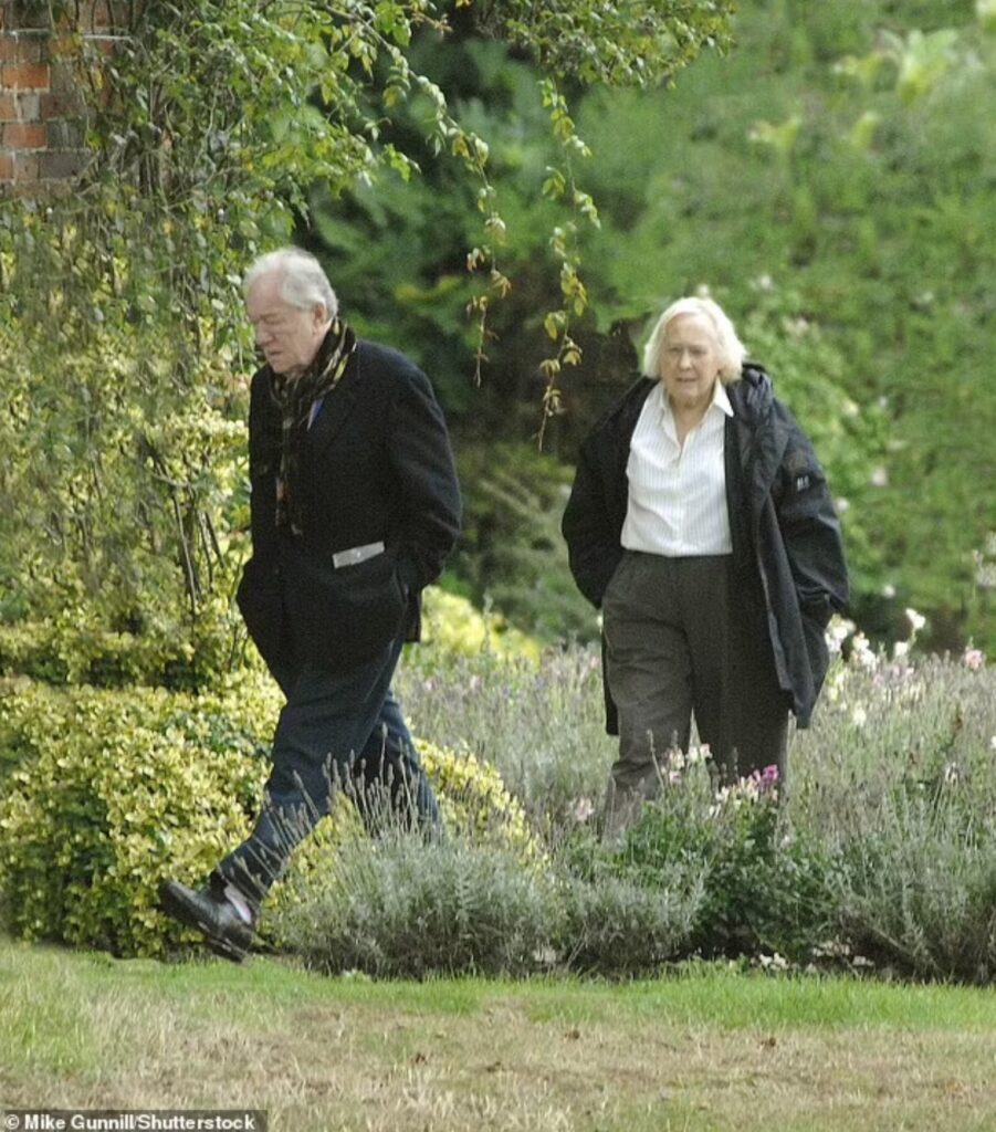Sir Michael Gambon with his wife, Lady Gambon, taking a stroll. Image Source: Shutterstock