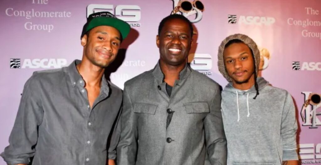 Brian McKnight with his sons Brian Jr. and Niko. Image Source: Instagram