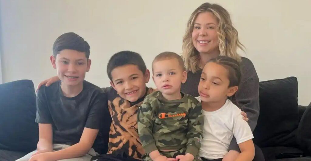 Realtiy Tv star Kailyn Lowry shares her children with different men. Image Source: Instagram